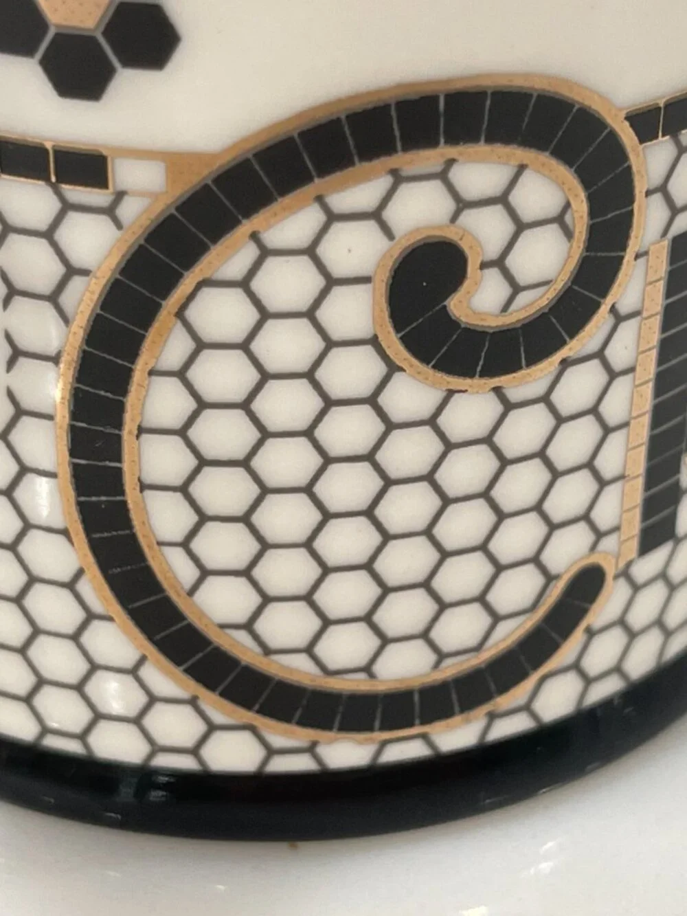Anthropologie Bistro Tile Crème de la Crème Creamer